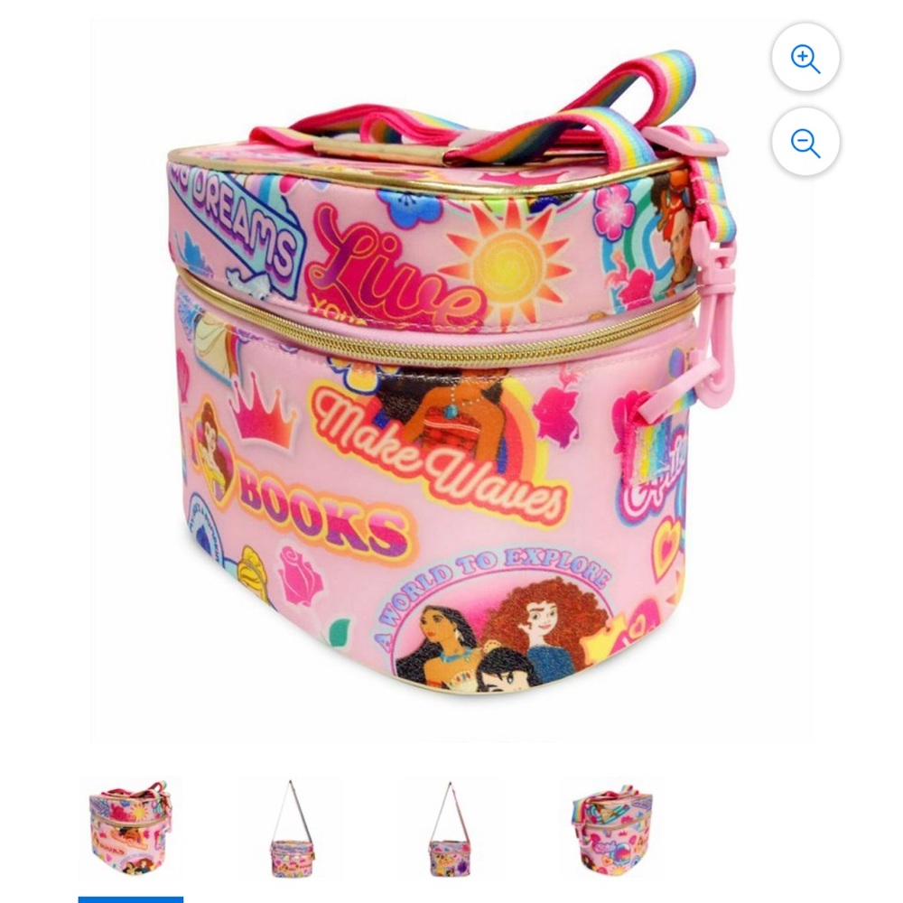 Disney store Princess graphic screen art lunchbox tote bag